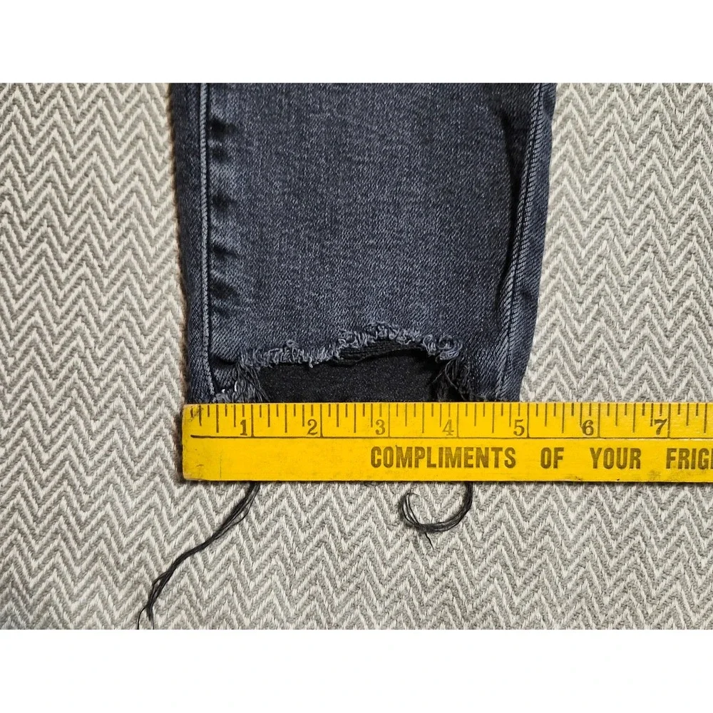 American Eagle Jeans Women's 8 Long Black Super Hi Rise Jegging Super Stretch